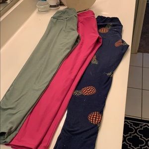 Lularoe Tween leggings set of 3